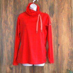Nike Pro Women's Cowl Nect Active Pullover Red L